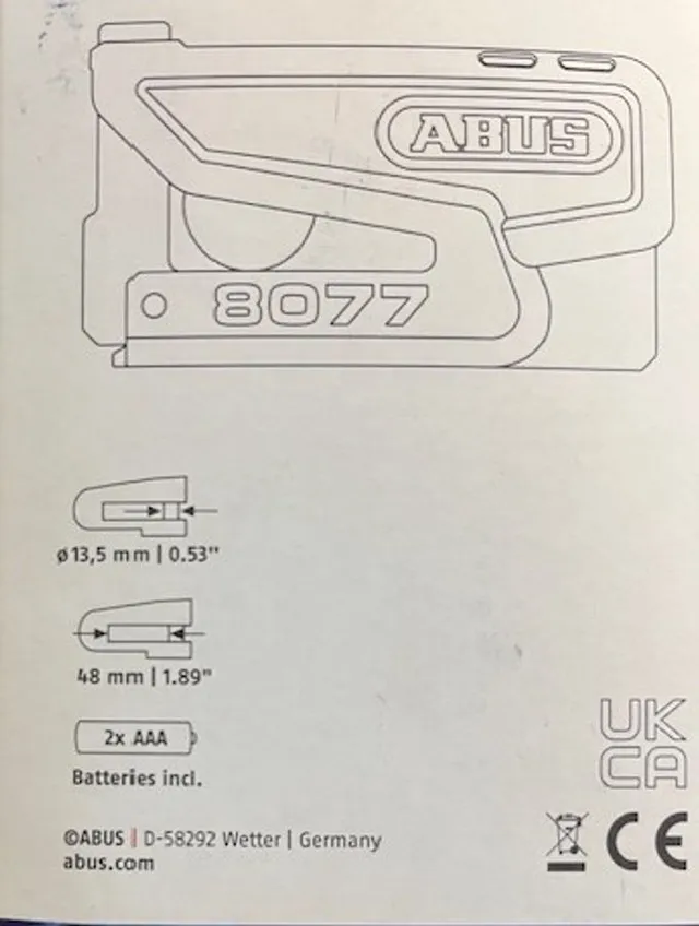 Abus Grandit Detecto 2 XPLUS 8077 Blå 