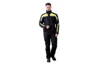Dane Ribe Svart/Gul Mc-Jakke GTX