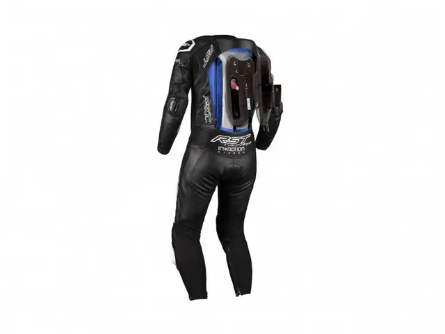 RST Race Dept V4.1 Airbag CE Race Suit Leather Black Str. XL 