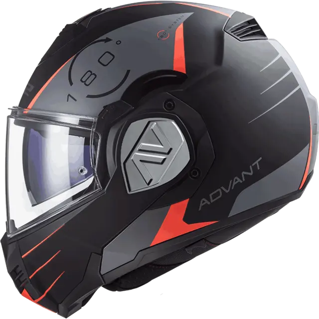 LS2 Åpningshjelm FF906 Advant Codex Svart Titanium 