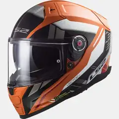 LS2 MC-Hjelm FF811 Vector II Stylus Svart/Oransje