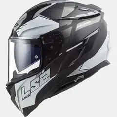 LS2 MC-Hjelm FF327 Challenger Allert Titan Sølv