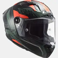LS2 MC-Helhjelm FF805 Thunder Chase Grønn/Oransje