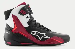 Alpinestars MC-Sko Faster 4 Svart/Mørk-Rød