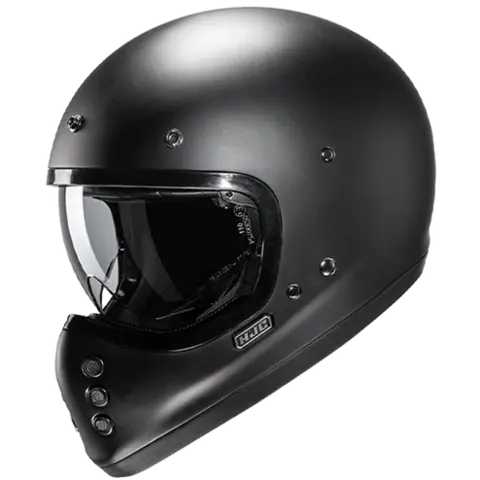 HJC V60 Svart Matt Retro Kjempefin klassisk retrohjelm fra HJC 