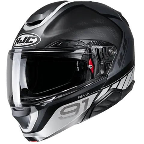 HJC RPHA 91 Rafino Svart/Hvit HJC sin mest avanserte Åpningshjelmer