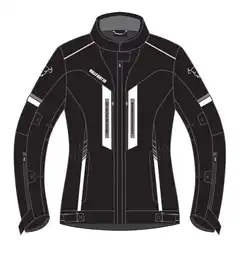 Bullfighter Action 3 Dame MC-Jakke Svart/Hvit