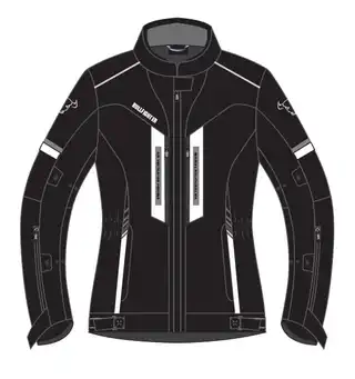 Bullfighter Action 3 Dame MC-Jakke Svart/Hvit