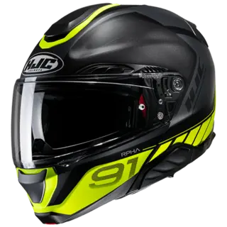HJC RPHA 91 Rafino Sort/Gul HJC sin mest avanserte Åpningshjelmer