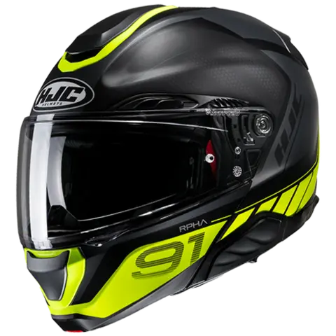 HJC RPHA 91 Rafino Sort/Gul HJC sin mest avanserte Åpningshjelmer
