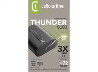Cellularline Power Bank Thunder 10.000 mAh