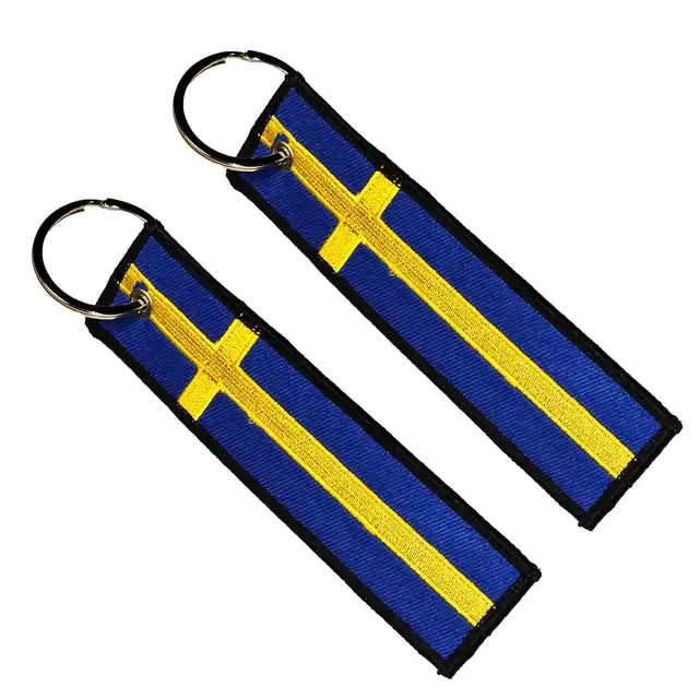 Nøkkelring Svensk Flagg 