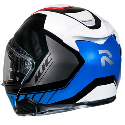HJC RPHA 91 Rafino Sort/Hvit/Lyseblå HJC sin mest avanserte Åpningshjelmer 