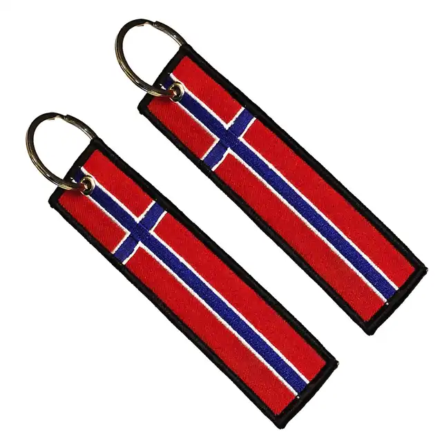 Nøkkelring Norsk Flagg 