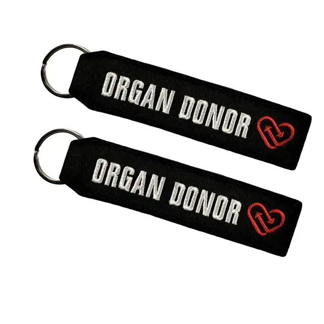 Nøkkelring Organ Donor Svart 