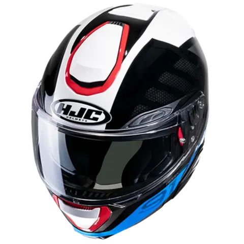 HJC RPHA 91 Rafino Sort/Hvit/Lyseblå HJC sin mest avanserte Åpningshjelmer