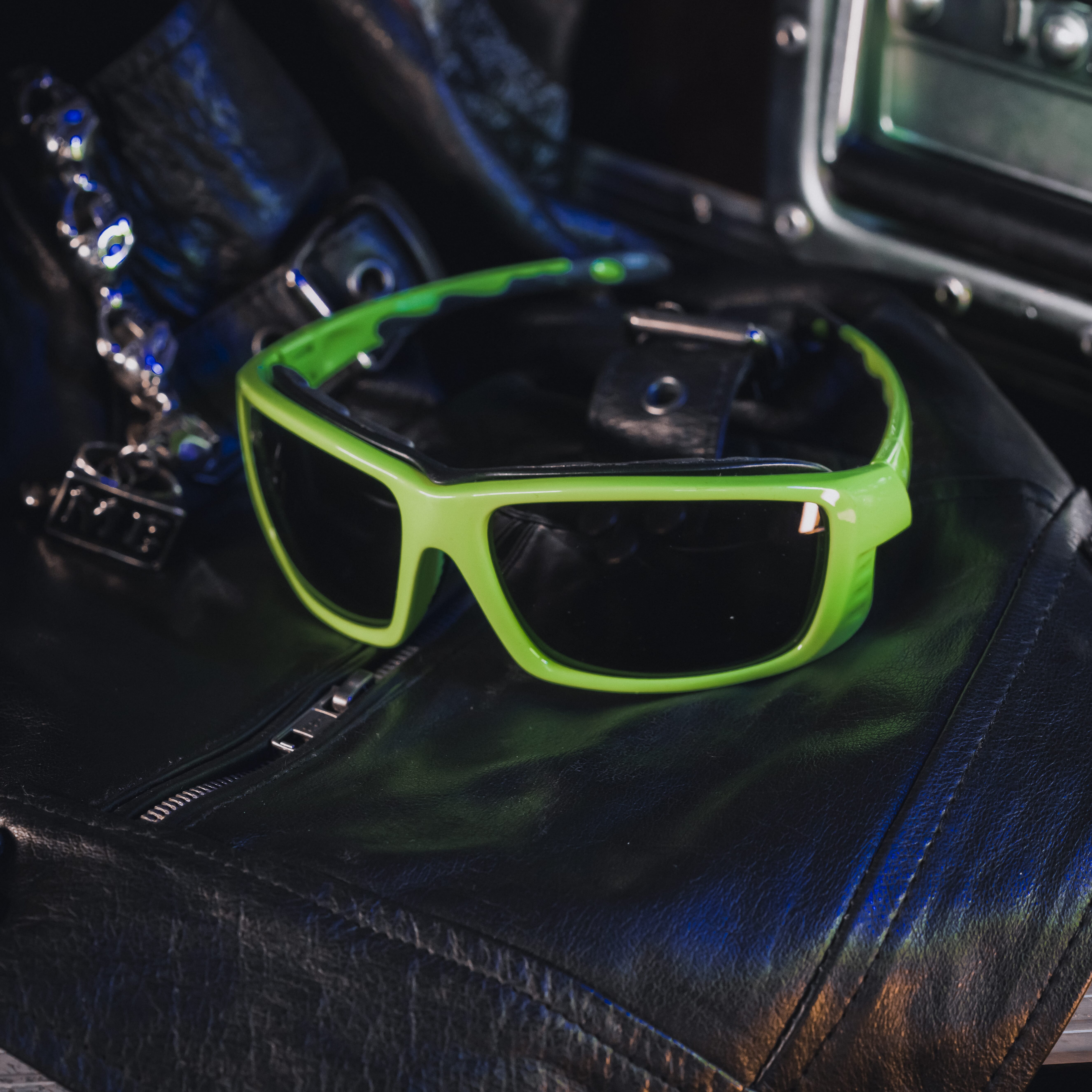 Bullfighter Solbrille Grønn Ramme / Svart Glass