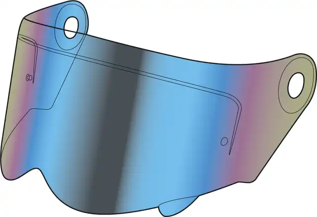 Simpson Visir Darksome Iridium/Blå 