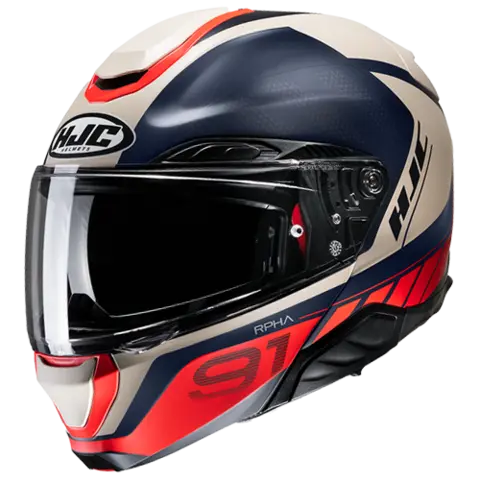 HJC RPHA 91 Rafino Rød/Hvit/Sort HJC sin mest avanserte Åpningshjelmer