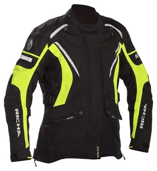 Richa Cylone MC-Jakke Dame Svart/Gul Str. 3XL