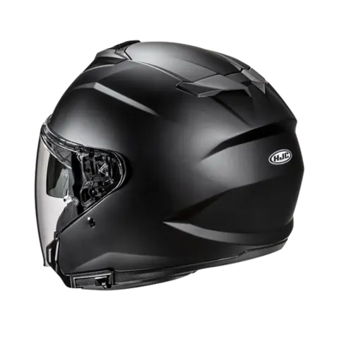 HJC I31 Sort Matt Kjempegod allrounder av en Halvhjelmer 