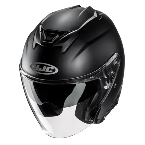 HJC I31 Sort Matt Kjempegod allrounder av en Halvhjelmer 