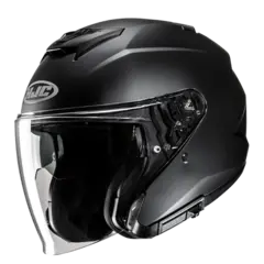 HJC I31 Sort Matt Kjempegod allrounder av en Halvhjelmer