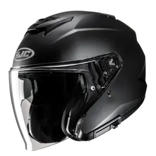 HJC I31 Sort Matt Kjempegod allrounder av en Halvhjelmer