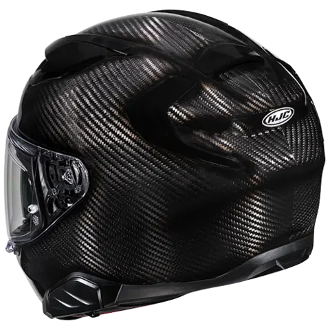 HJC F71 CARBON Sort Topp Karbonhjelm til sport og touring 