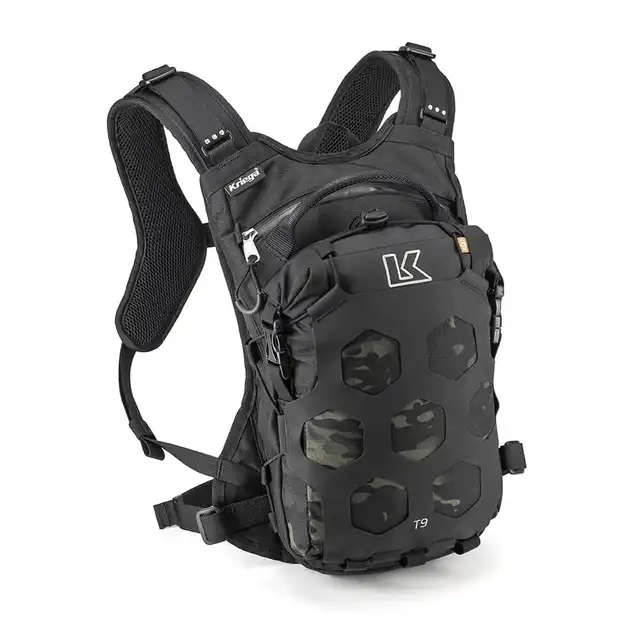 KRIEGA BACKPACK - TRAIL 9, Camo Sort En veldig populær og behagelig ryggsekk 