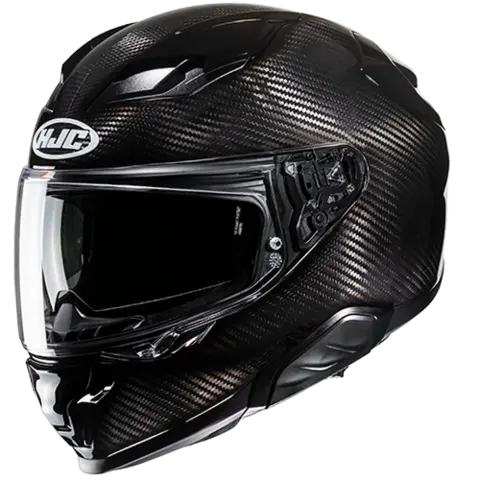HJC F71 CARBON Sort Topp Karbonhjelm til sport og touring