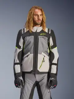 Alpinestars Andes v4 Drystar Grå/Gul 2XL Ny, topp adventurejakke fra Alpinestars