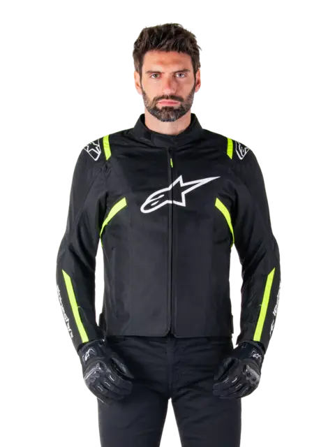 Alpinestars T-SPS v2 MC-Jakke Svart/Gul
