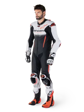 Alpinestars Skinndress 1-pcs GP-R7 Hvit/Sort/Rød Heldress