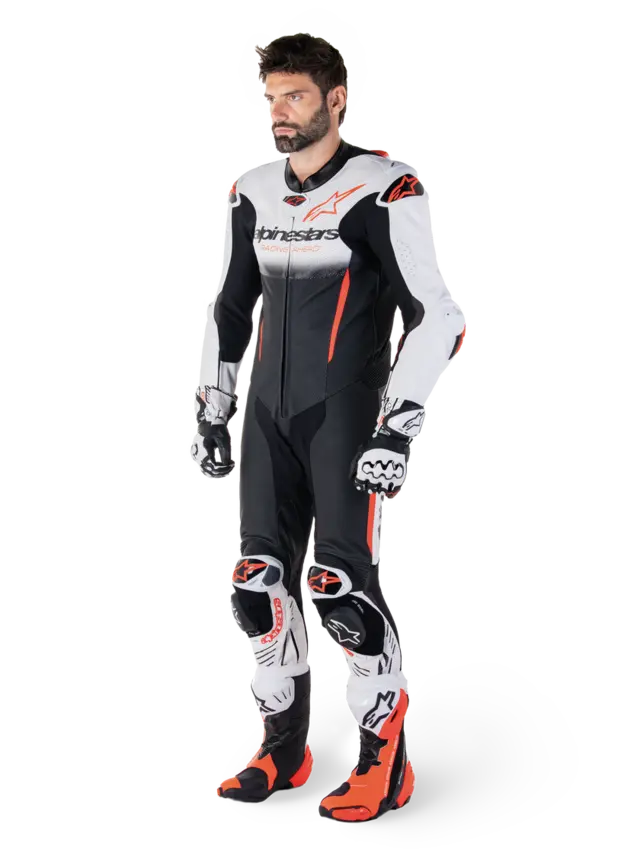 Alpinestars Skinndress 1-pcs GP-R7 Hvit/Sort/Rød Heldress 
