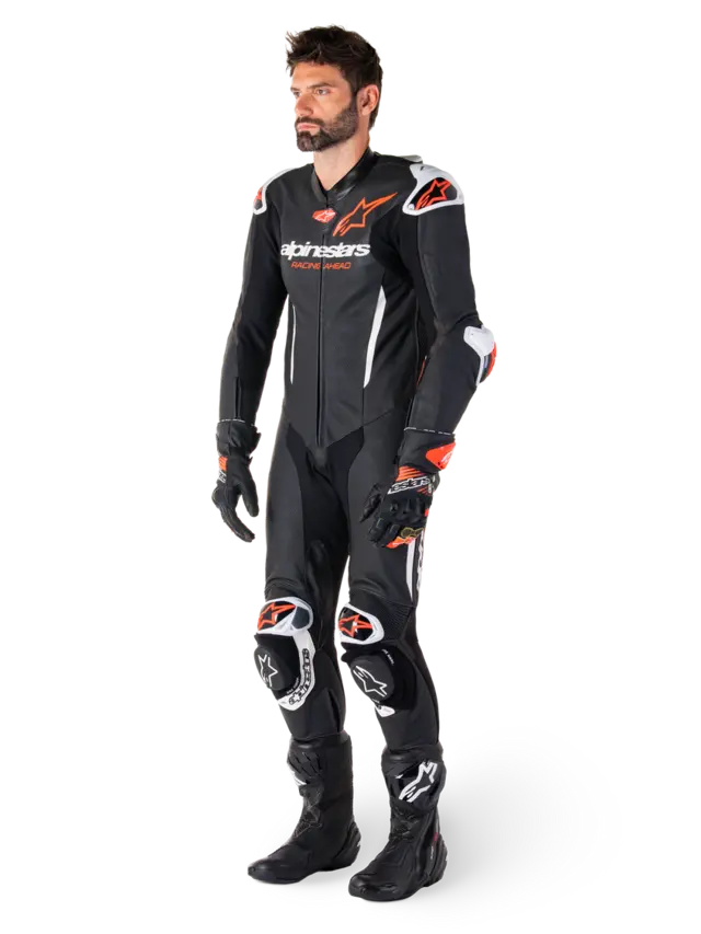 Alpinestars Skinndress 1-pcs GP-R7  58 Svart/Hvit/Rød Heldress 