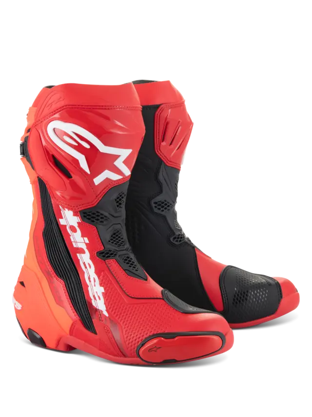 Alpinestars Supertech R v2 Rød/Rød Den ultimate Racingstøvelen 