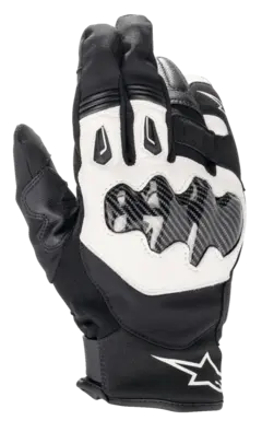 Alpinestars Hanske SMX-1 Svart/Hvit Kort og behagelig Drystar Hanske