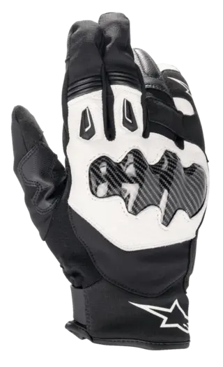 Alpinestars Hanske SMX-1 Svart/Hvit Kort og behagelig Drystar Hanske