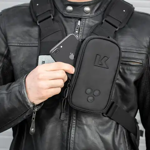KRIEGA HARNESS POCKET XL - Right En lomme som festes til ryggsekk