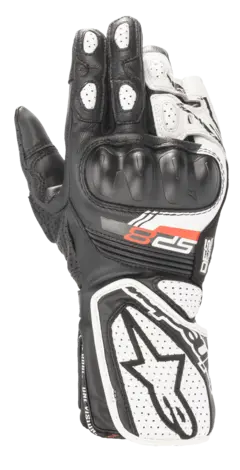 Alpinestars Dame SP-8 v3 Svart/Hvit Topp Racinghanske fra Alpinestars