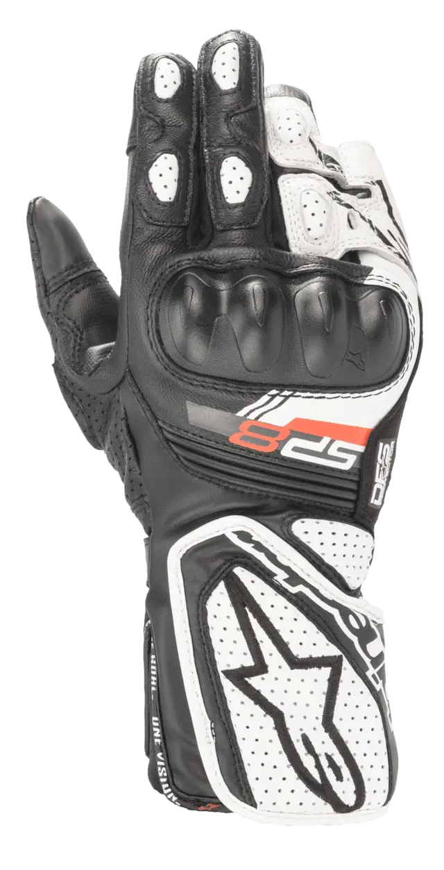 Alpinestars Dame SP-8 v3 Svart/Hvit Topp Racinghanske fra Alpinestars 