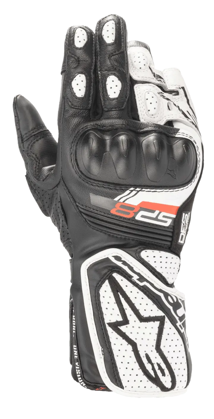 Alpinestars Dame SP-8 v3 Svart/Hvit Topp Racinghanske fra