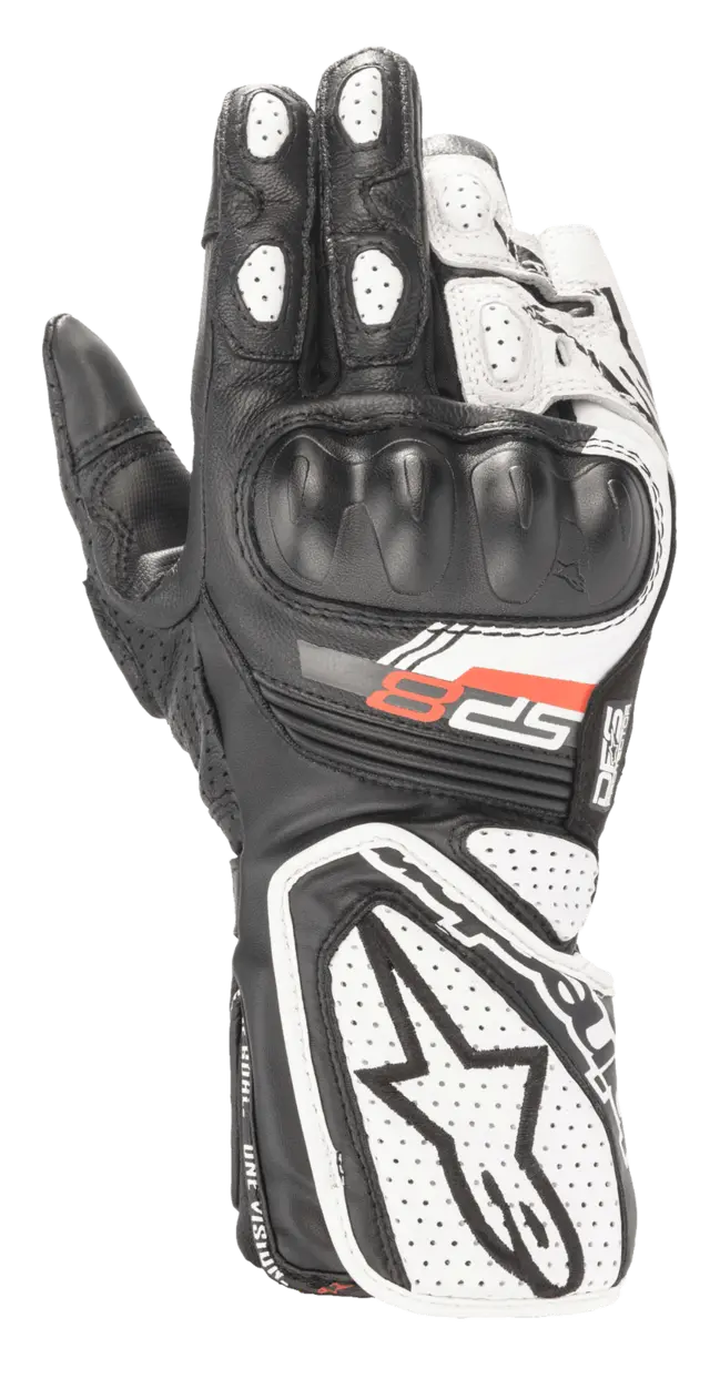 Alpinestars Dame SP-8 v3 Svart/Hvit Topp Racinghanske fra Alpinestars 