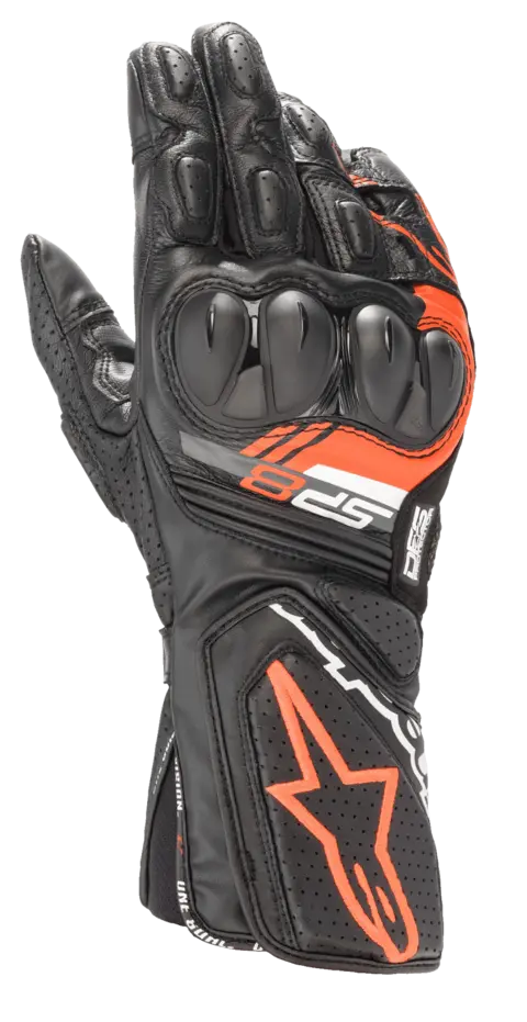 Alpinestars Hanske SP-8 v3 Svart/Rød Topp Racinghanske fra Alpinestars