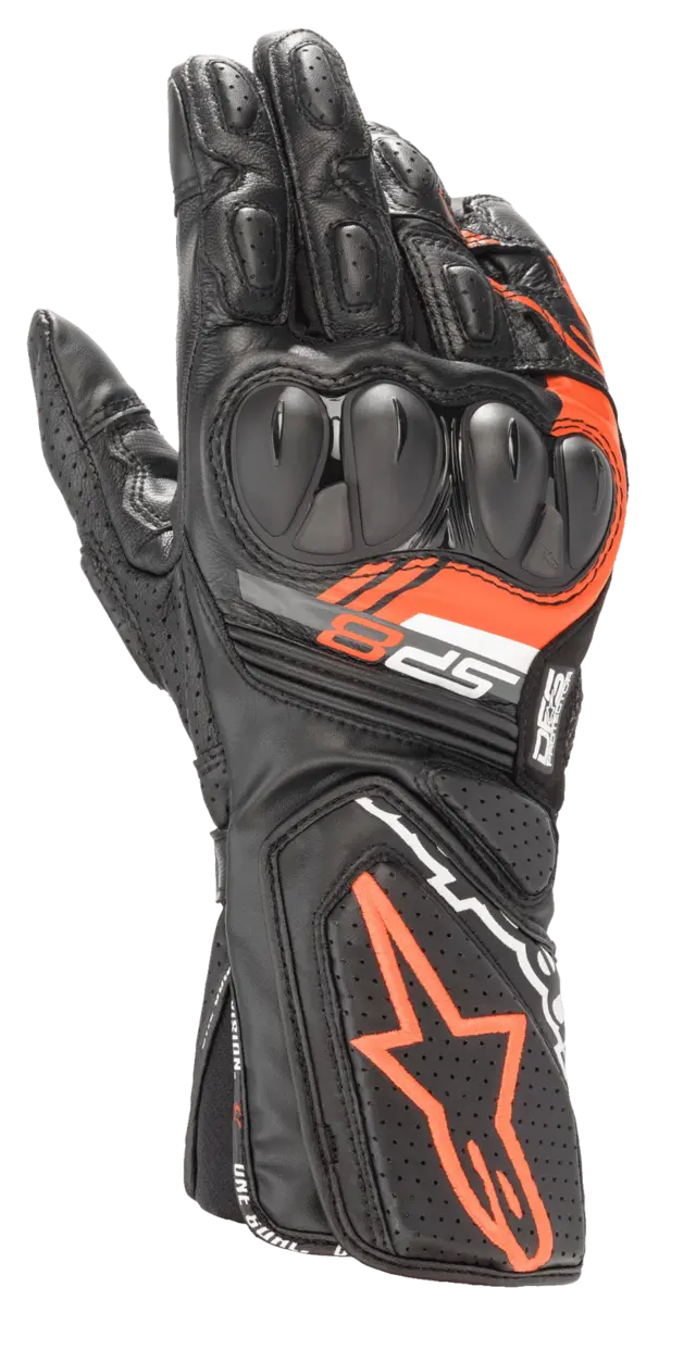 Alpinestars Hanske SP-8 v3 Svart/Rød Topp Racinghanske fra Alpinestars 