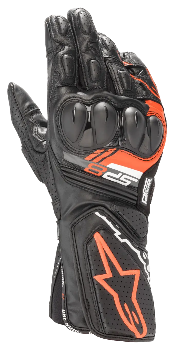 Alpinestars Hanske SP-8 v3 Svart/Rød Topp Racinghanske fra