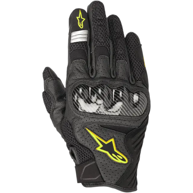 Alpinestars Hanske SMX-1 Air v2 L Svart/Fluorgul sommerhanske 