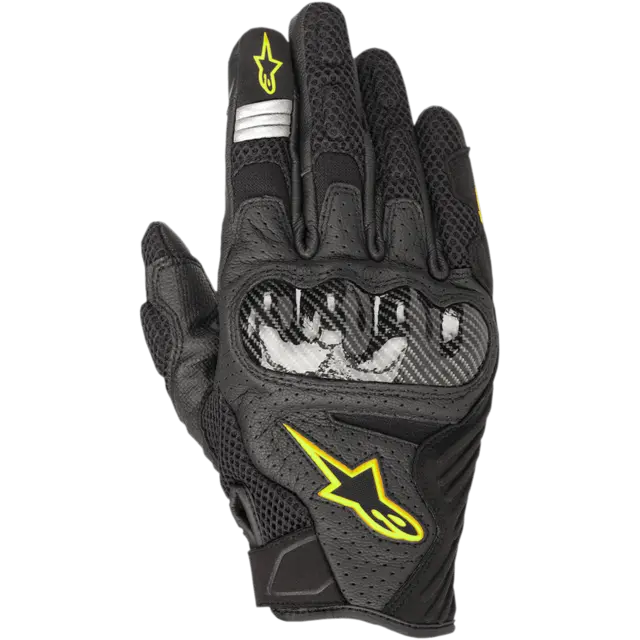 Alpinestars Hanske SMX-1 Air v2 Svart/Fluorgul sommerhanske 