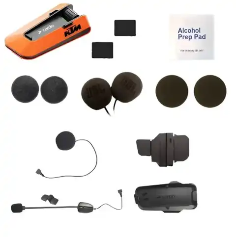 Cardo Packtalk EDGE SINGLE - KTM JBL - Intercom Single sett 